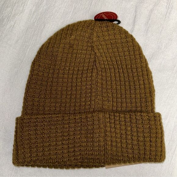 LEVI’S Camo Olive Green Ribbed Knit Super Soft Reversible Beanie Hat - Picture 2 of 10
